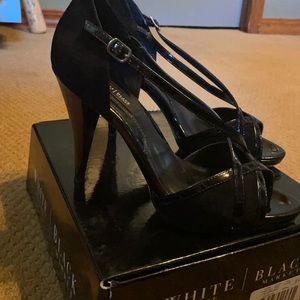 White House Black Market suede and leather heels